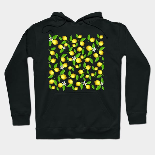 Lemon Pattern Hoodie by valentinahramov